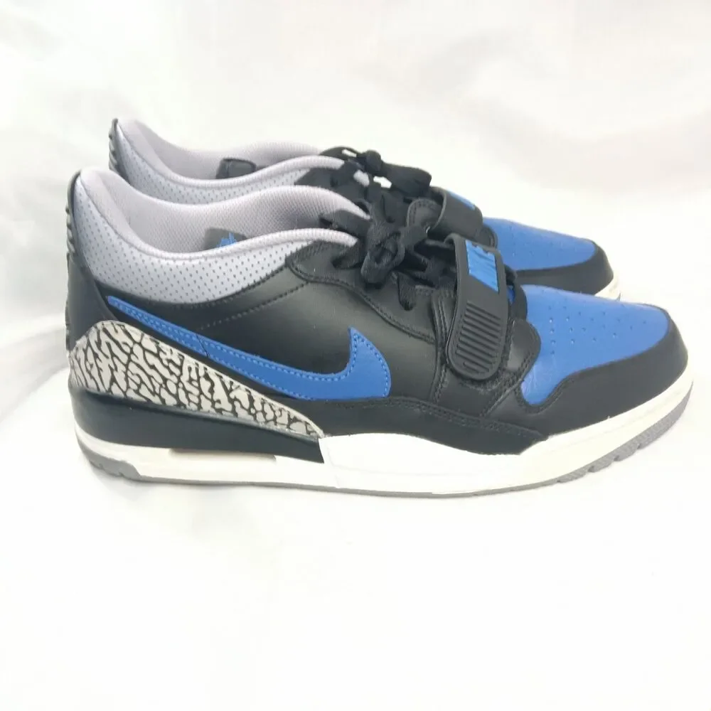 Jordan Legacy 312 Low Shoes Men's Size 12 Black Royal